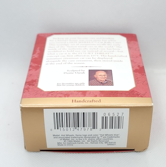 1999 HALLMARK HOT WHEELS KEEPSAKE ORNAMENT / JET T - Picture 3 of 5